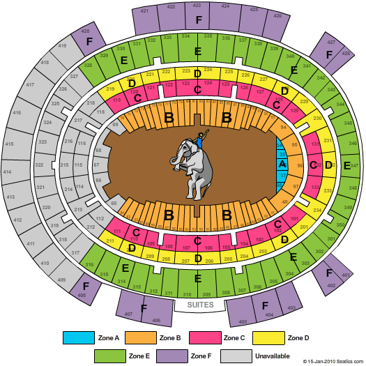 Madison Square Garden Circus Zone Seating Chart